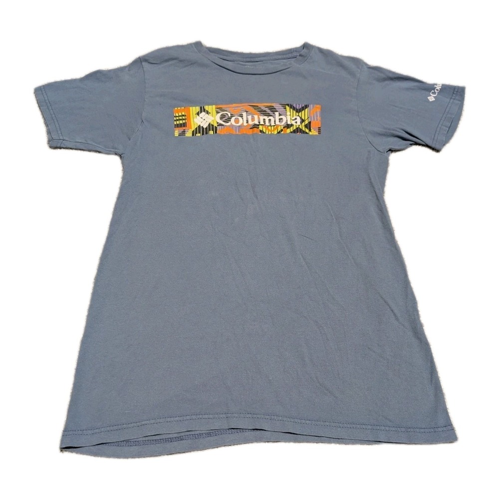 Columbia Men's  Small Vintage Logo Style T-Shirt‎ Spell Out
